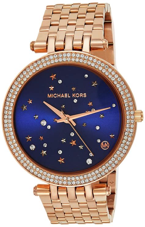 Michael Kors Darci Blue Dial Gold